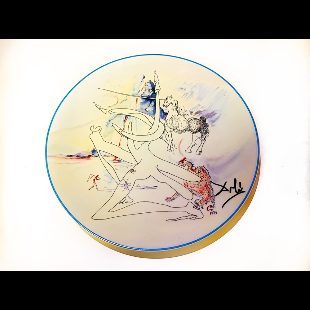 Salvador Dali: 1997 Set Of 6 Porcelain Plates